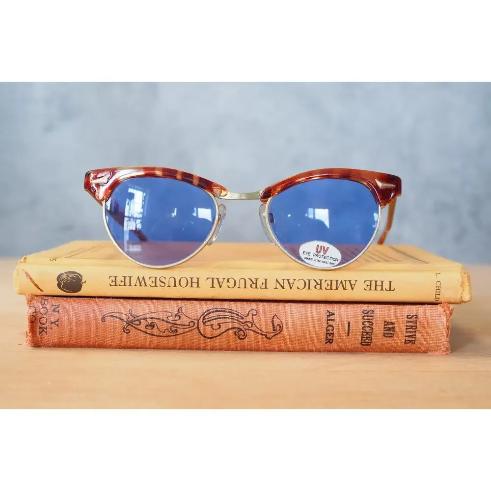 Vintage Cateye 1990s Y2K Sunglasses NOS Rockabilly Pin up Retro Academia Preppy